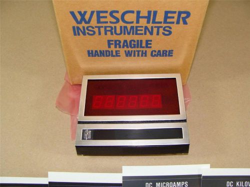 NEW WESCHLER NES IPM7119 SLIMLINE PROCESS METER DISPLAY SCALEABLE 0-10 VDC INPUT