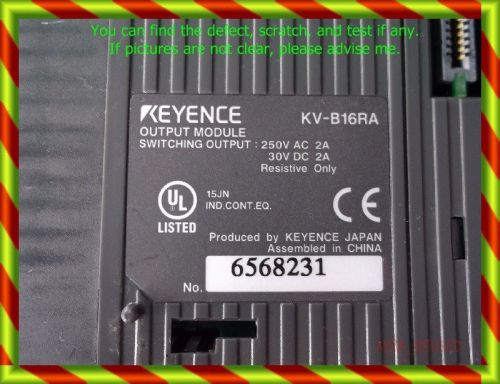 Keyence KV-B16RA, Output Module PLC,  sn: 68231