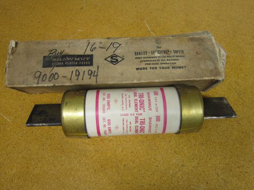 Tri-onic shawmut trs600 fuse 600amp 600v class rk5 time delay for sale