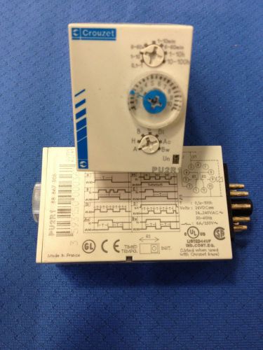Crouzet PU2R1 Timer Module Multi function 1 sec. to 100 hrs