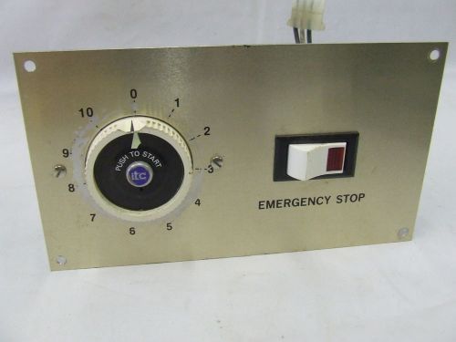 itc LPB 10M PANEL MOUNTED INTERVAL TIMER MASSAGE THERAPY EMERGENCY STOP SWITCH a