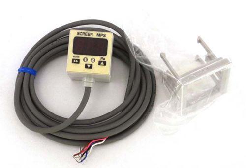 NEW Convum MPS-E4M5-GHA-D7 SCREEN Digital Vacuum Pressure Flow Sensor w/Mounting