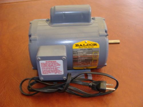 Baldor industrial motor 1/3 hp single phase cat # l1205 rpm 3450 free shipping!! for sale