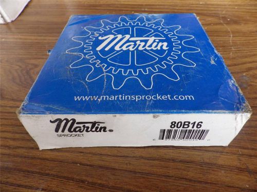 Vintage Martin Chain Sprocket Gear 80B16 1 Stock Bore Sproc Sealed Box PB21 #4