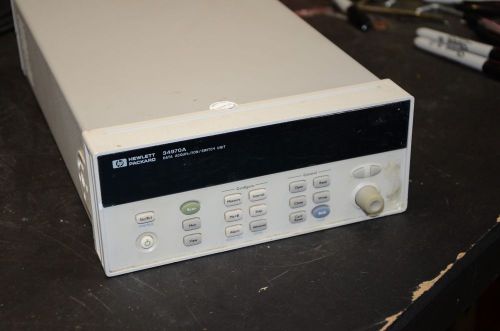 HP Data Acqusition Switch Unit 34970A With Option 01 Agilent Keysite