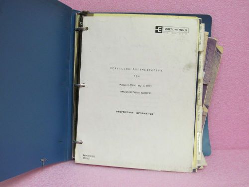Esterline - Angus Manual S-22906, S-22907 Recorders Service Manual w/Schematics