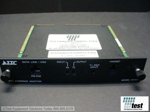 Acterna ttc jdsu 41440a t-1/fractional t-1 interface for 6000a  id #14962 test for sale