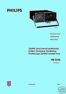 Philips pm3218 tek 2213 oscilloscope service manual set for sale
