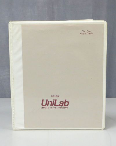 Orion unilab analyzer-emulator model 8420/8620 users guide, vol. 1 for sale