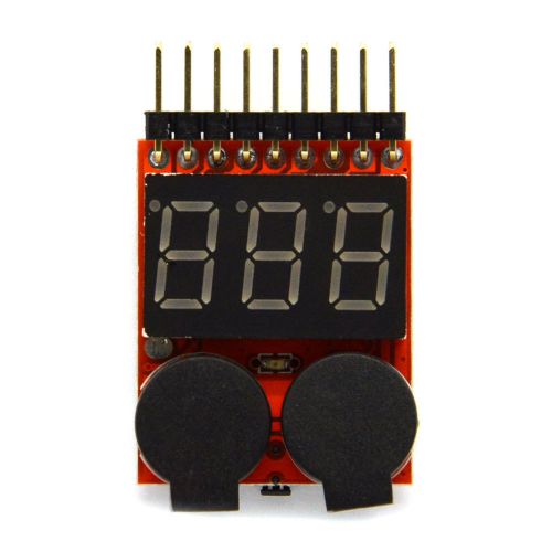 Li-ion li-fe limn battery voltage tester 1s-8s link low voltage buzzer alarm for sale
