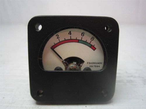 8048 Rockwell Collins Ammeter F.S=100UADC 597594 476-0249-00 FREE Ship Conti USA