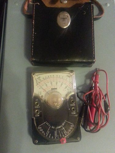 Vintage Midland Portable HMS Meter with Leather Case and Strap parts not tested