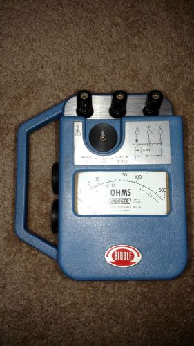 USED BIDDLE 250260 MEGGER DIRECT READING EARTH TESTER