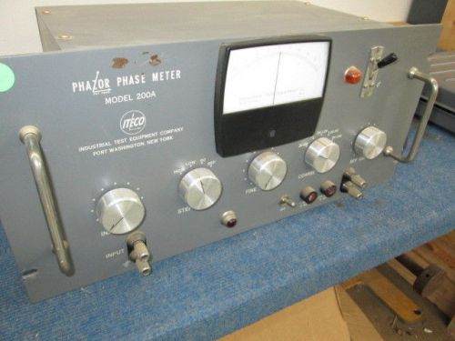 ITECO 200A Phazor Phase Meter (Vintage)