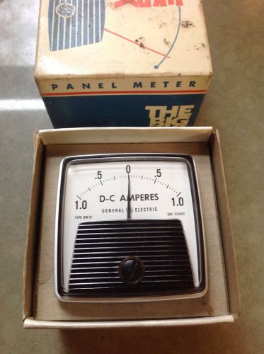 General Electric DW-91 Panel-Mount Ammeter  0 to 5 DC Amperes