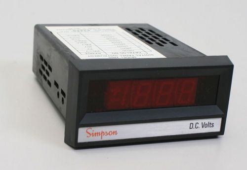 Simpson Digital Panel Instrument model 2865 0-20 VDC