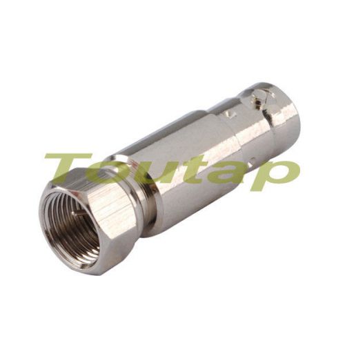 Bnc-f adapter bnc jack to f-type male plug straight rf coax adapter connector for sale
