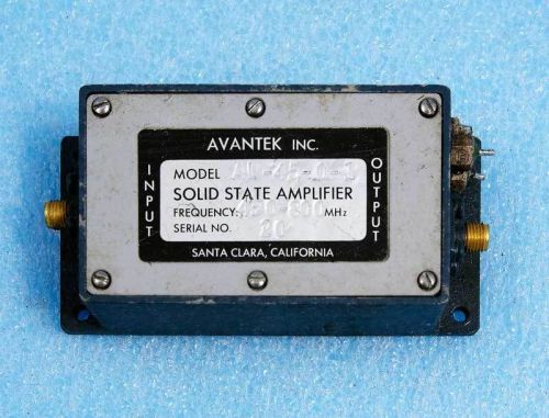 AVANTEK AL-45-0-1 SOLID STATE AMPLIFIER 450 - 800 MHz