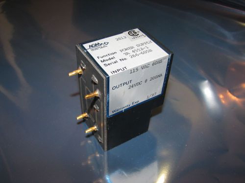 AGM Electronics Power Supply Model TA 4552-1, 24VDC @ 200mA