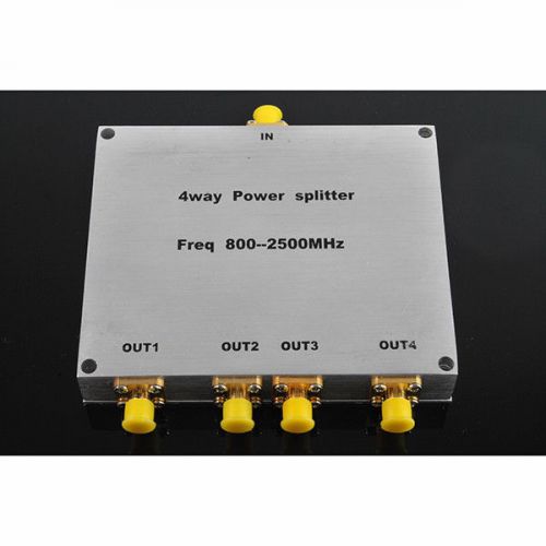 800-2500MHz 4-way Power Divider SMA female connector; 99.4*96*17mm; # PD-1540