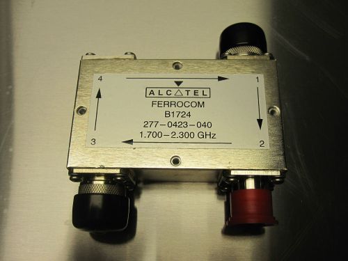 Alcatel ferrocom b1724 coaxial isolator coupler n-type 1.70 to 2.30ghz new! for sale