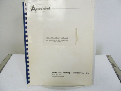 Associated testing labs econ-o-stack, econ-o-rack, econ-o-bench chamber manual for sale