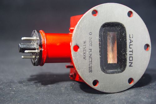 One NOS Varian Associates Klystron X 26B Vacuum Tube with Wageguide Transition