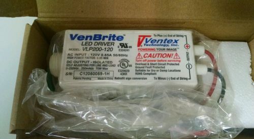 Venbrite vlp200-120 led power supply ventex