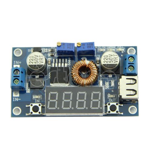 Drive Lithium Charger Power 5A Step-down Module With Voltmeter Ammeter CC CV LED