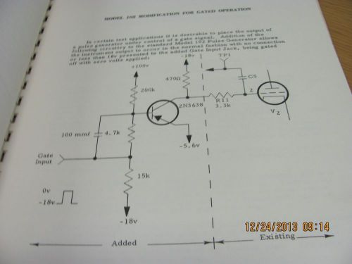 DATAPULSE MANUAL 102: Pulse Generator - Operation&amp;Maintenance schems #20057