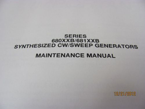 ANRITSU 680XXB/681XXB Synthesized CW/Sweep Generators - Revision D