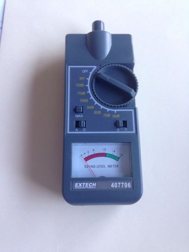 Extech 407706 - analog sound level meter  - 54 to 126db for sale