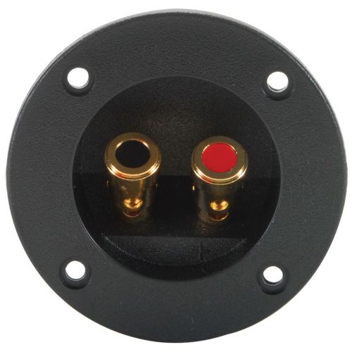 Round speaker terminal 2-7/8 gold spring-loaded 260-276 for sale