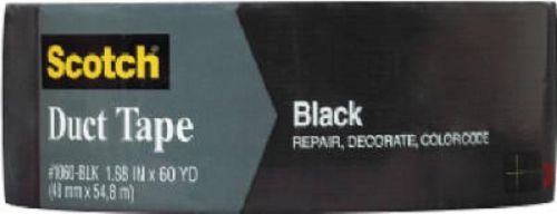 3M Scotch 2&#034; x 60 YD, Black, Multi-Purpose Duct Tape 1060-BLK-A