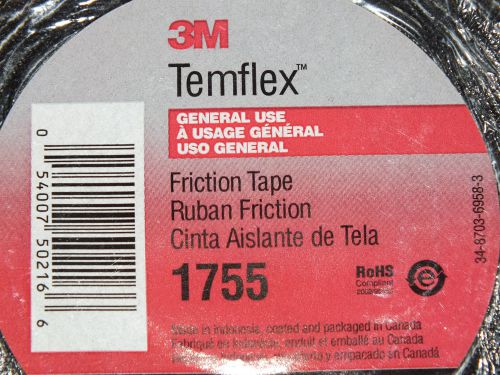 NEW 3M TEMFLEX 1755 FRINCTION TAPE 3/4 X 82&#039; per roll - GREAT PRICE