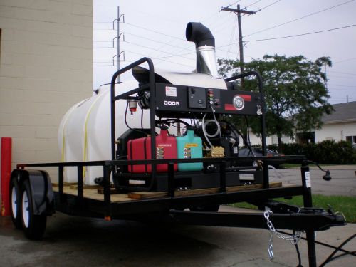 TRAILER MOUNTED HOT COLD WATER PRESSURE WASHER, PORTABLE CLEANING EQUIPMENT