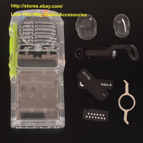 Clear Transparent replacement Case Housing For Motorola HT750 radio