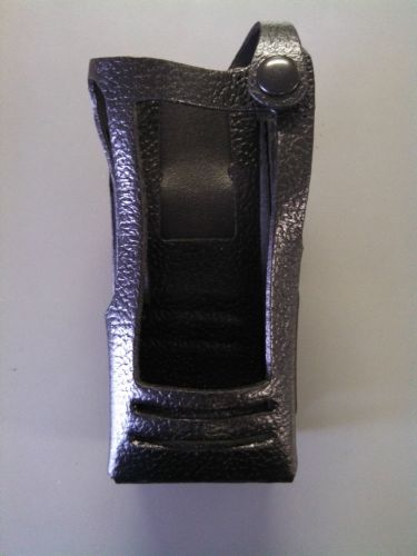 Motorola mototrbo leather case w belt loop - pmln5021 for sale