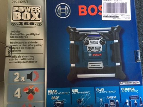 Bosch pb360s 18-volt lithium-ion power box jobsite radio and charger for sale