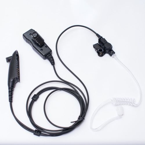 2-Wire Clear Tube Surveillance Kit for Motorola GP329 GP338 GP339 GP340 GP360
