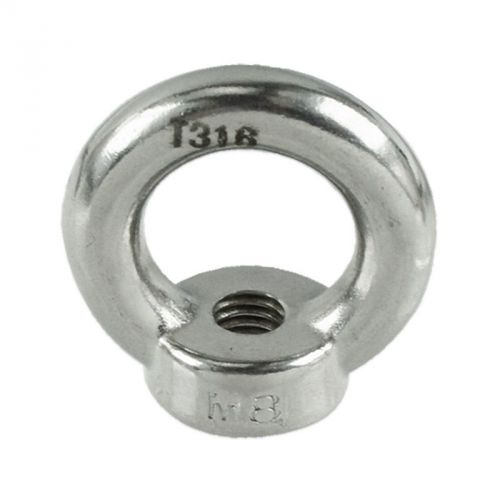 Stainless Steel DIN582 Lifting Eye Nut Ring M16  1400 LBS Capacity Grade 316 SS