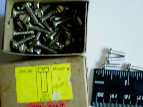 Vernickelt din 85 messing nickle metel bolt 3/32&#034; threaded  1400 ea new for sale