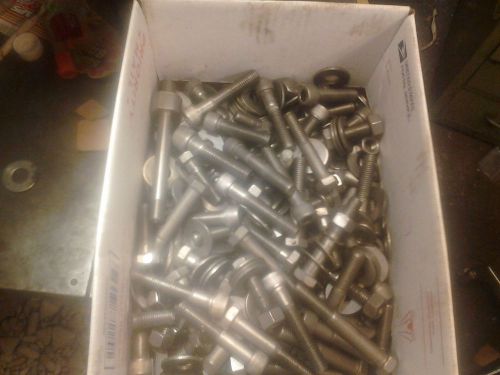 1/2 in dia  13 tpi stainless hex and cap screw assortment / washers nuts 20 lbs for sale