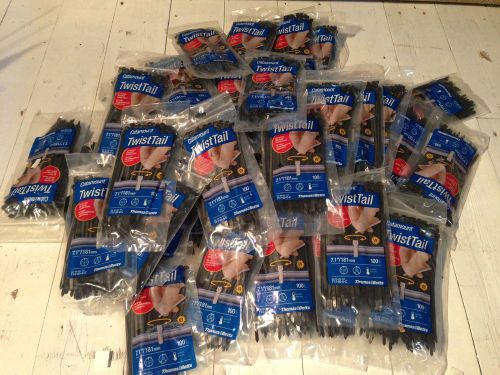 Lot Thomas &amp; Betts 7 inch Ty rap. 40 packages of 100. 4000 cable ties. NEW