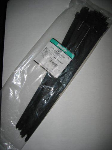 Panduit 20 1/8inch Black Releasable 250lb PAN-TY Cable Ties PRT5EH-Q0 QTY-25 NEW