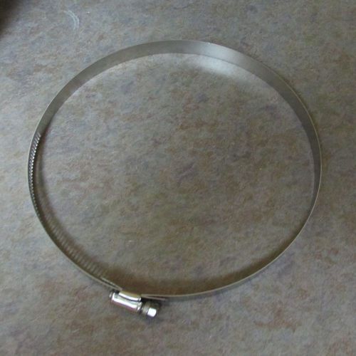 Stainless steel hose clamp-sae 116 -  7-3/4 (5-3/4 - 7-3/4 in.) 9/16&#034; band for sale