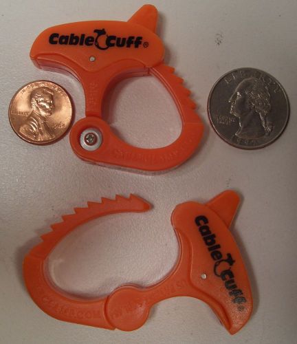 SET OF 2 PLASTIC CABLE/CUFFS, CLAMPS SMALL #CFS 0803 BRAND-NEW