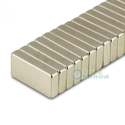 Lot 20pcs n35 strong block slice bar magnets 20 x 10 x 4 mm rare earth neodymium for sale