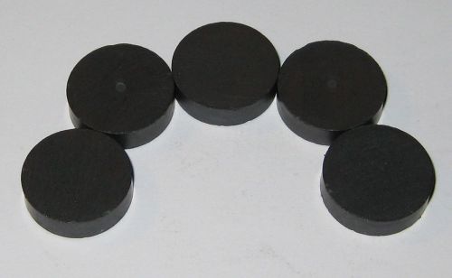 5 X Solid Ceramic Disk Magnets - 0.7&#034; Diameter - 0.2&#034; Thick Refrigerator Magnets