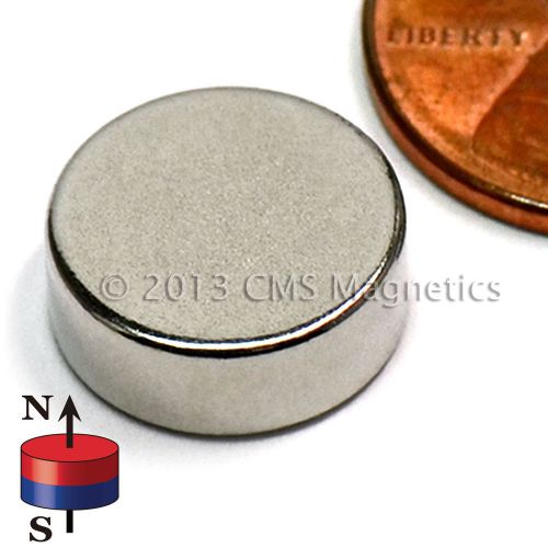 100 pc n45 1/2x3/16&#034; strong ndfeb neodymium disk magnet for sale